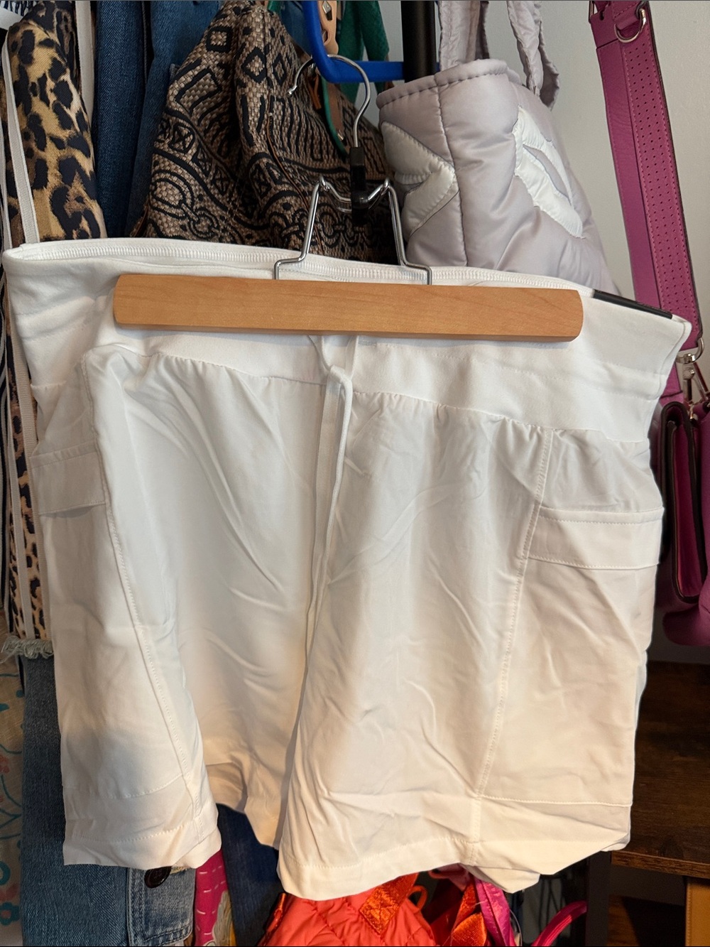 Journee Collection White High-Rise Shorts